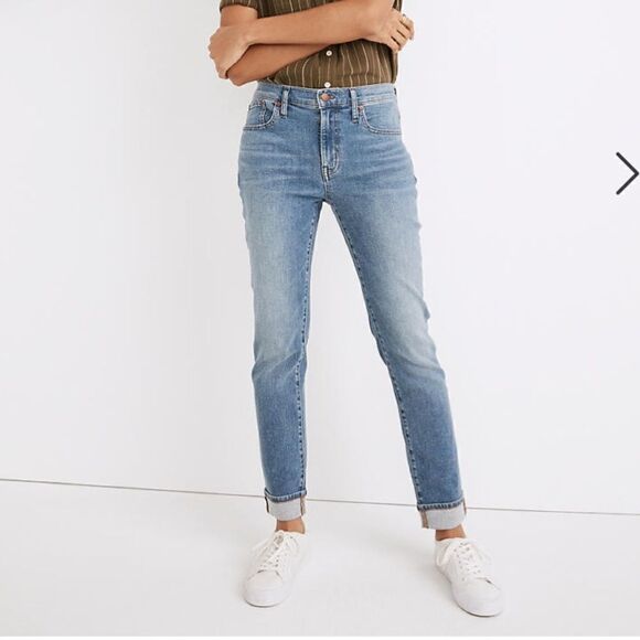 Madewell The Tall Slim Boyjean in Mayberry Wash - Picture 1 of 8